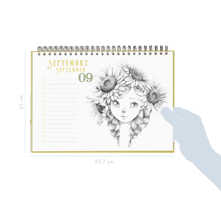 Immerwährender Kalender | Wild | Mehrfarbig