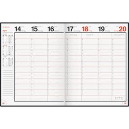 Buchkalender magnum 18,3x24cm 1 Woche/2 Seiten Kunststoff Catana dunkelgrün 2027